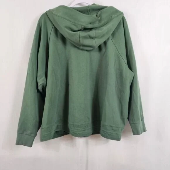 Zella Zip Up Hoodie In Forest Green - XL - Picture 6 of 6